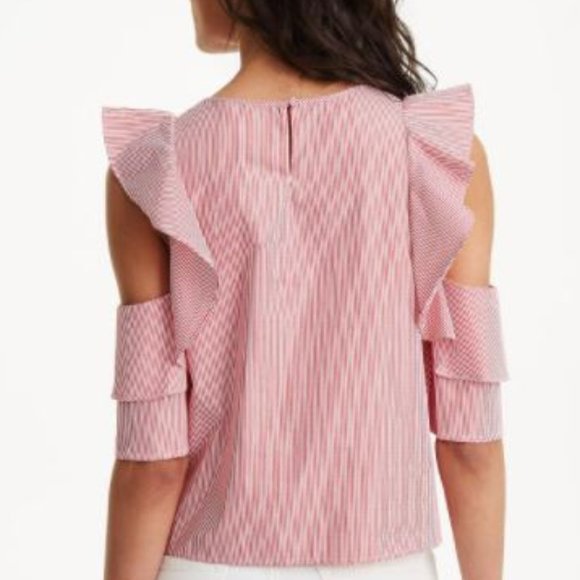 Club Monaco ruffle strip top - Picture 3 of 3